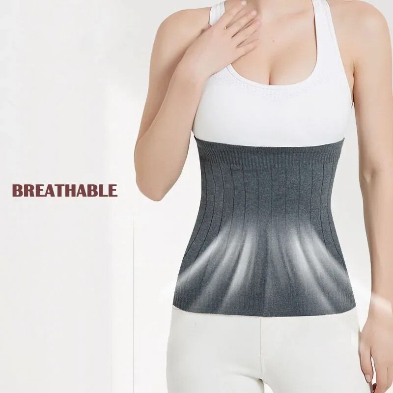 Suport termic de iarnă pentru talie Elastic pentru abdomen Încălzitor de presiune pentru spate Uzură interioară Curea de sprijin lombar Banda de protecție pentru stomac