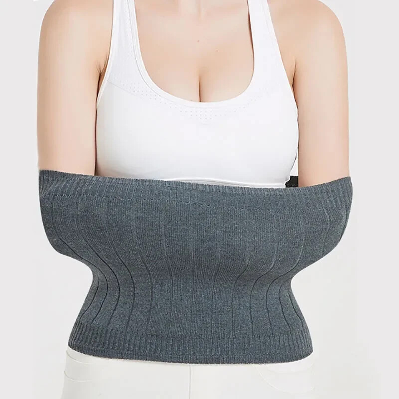 Suport termic de iarnă pentru talie Elastic pentru abdomen Încălzitor de presiune pentru spate Uzură interioară Curea de sprijin lombar Banda de protecție pentru stomac