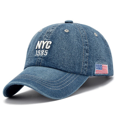 2024 șapcă de baseball din denim bărbați, femei, broderie, cu scrisoare, blugi, pălărie snapback, casquette sport de vară, șapcă hip hop, șapcă unisex, gorras