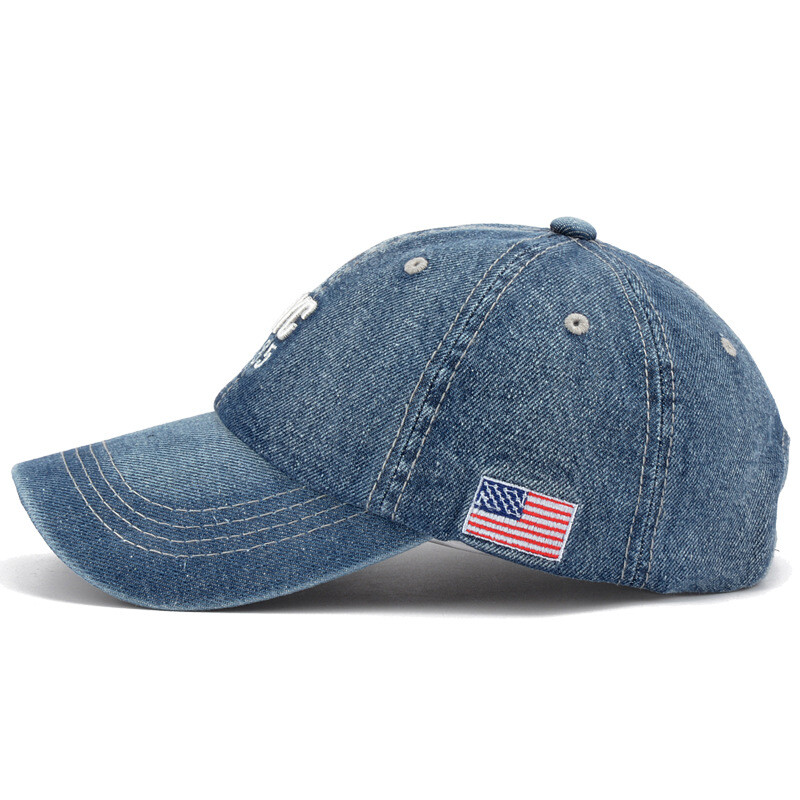 2024 șapcă de baseball din denim bărbați, femei, broderie, cu scrisoare, blugi, pălărie snapback, casquette sport de vară, șapcă hip hop, șapcă unisex, gorras