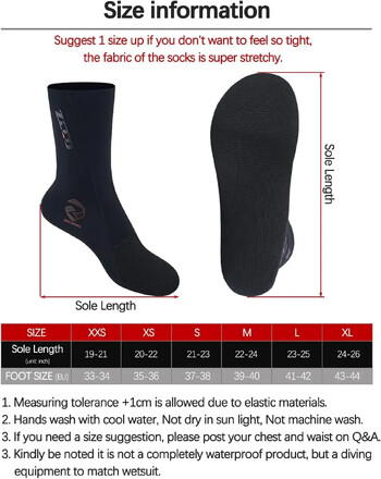 Ultra Stretch CR Neoprene Dive Socks Wetsuit Booties Ανδρικά Γυναικεία Κάλτσα άμμου 3mm για Beach Volley, Surf SUP