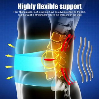 Ρυθμιζόμενη ζώνη διπλής έλξης οσφυϊκής υποστήριξης, λουρί μέσης για ανακούφιση από πόνους στη μέση, σκολίωση, κήλη δίσκου, ισχιαλγία
