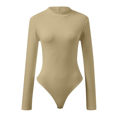 Dámske flísové rolákové body s dlhým rukávom, jednofarebný, plášťový, streetwear, outfity, základné overaly