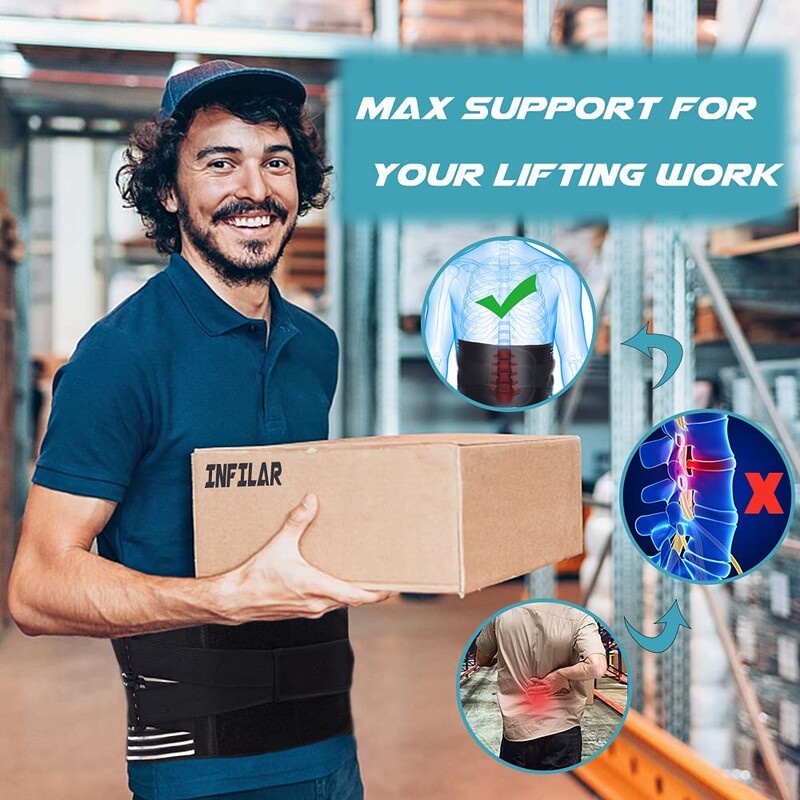 Cureaua de susținere lombară dublă în spate, corset ortopedic pentru talie, bărbați, femei, coloanei vertebrale, decompresie, antrenor pentru talie, bretele pentru ameliorarea durerilor de spate