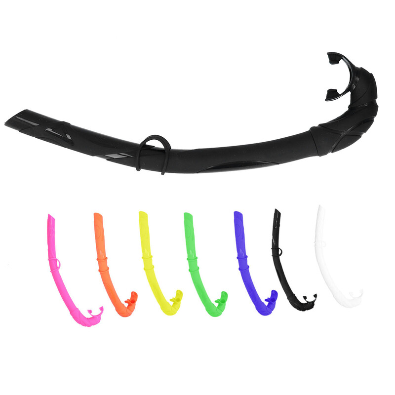 Air Tube niršanas caurule niršanas caurule, silikagela brīva peldoša iegremdējama elpošanas caurule zemūdens sportam, silikagela niršanas caurule