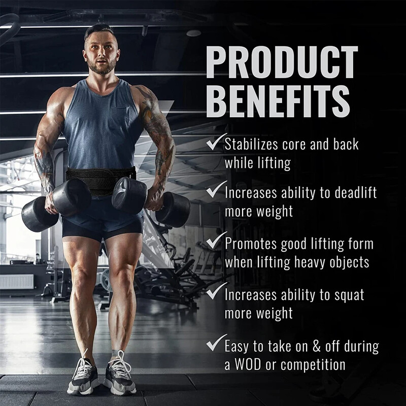 Sport Fitness Ridicare greutăți Curele de talie Antrenament de gimnastică Suport lombar pentru spate, Powerlifting, Antrenament de forță, Squat, Haltere