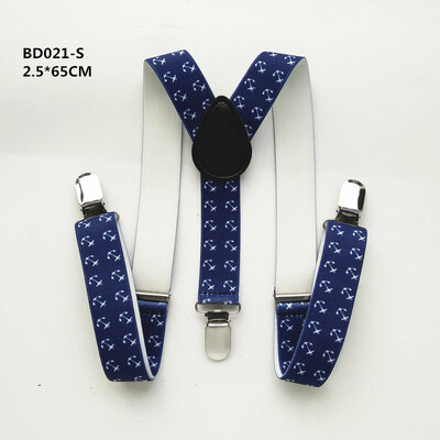 Ανδρικές ζαρτιέρες 2,5 εκ. Φαρδιές έγχρωμες άγκυρες εκτύπωσης ανδρικές τιράντες για παιδιά και ενήλικες Μέγεθος 4