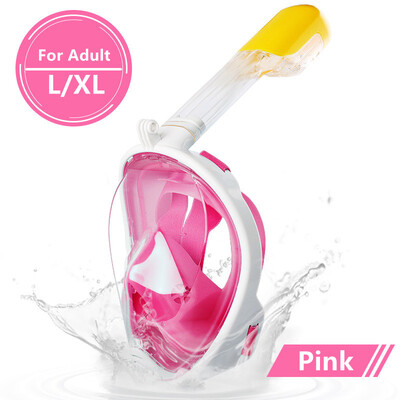 Zemūdens akvalangs pret miglas maska pilnai sejai niršanai ar caurulīti Elpošanas maskas Drošs ūdensizturīgs peldēšanas aprīkojums pieaugušajiem bērniem