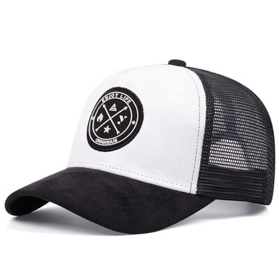 Prozračna mrežasta bejzbol kapa za muškarce i žene Podesiva uniseks pamučna golf kapa za žene Zaštita od sunca Snapback Kamiondžija