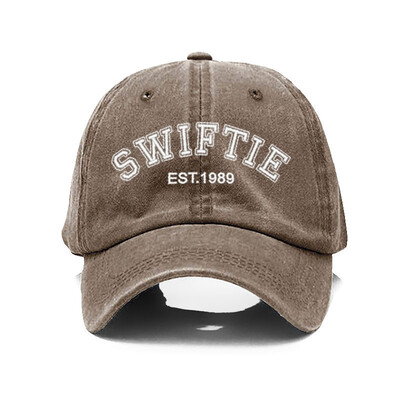 SWIFTIE 1989. gada izšūšanas beisbola cepures vīriešiem Sieviešu modes vintage mīkstas kokvilnas tēta cepure Unisex dāvanas no faniem