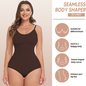 Дамски безшевен корсет Body Shaper Belly Waist Slimming Seamless Shapewear Sculping Bodysuit Бельо Fajas Colombianas