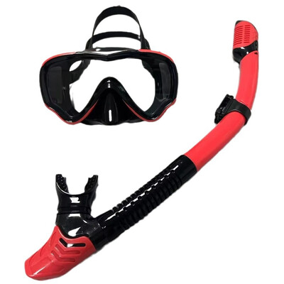 QYQ Niršanas maska ar akvalangu Niršanas komplekts Rūdīts stikls Profesionāls panorāmas niršanas aprīkojums Peldēšanas apmācība pieaugušajiem jauniešiem