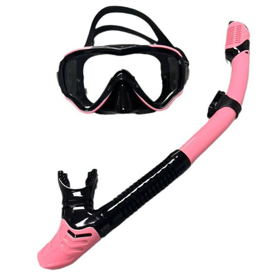 QYQ Niršanas maska ar akvalangu Niršanas komplekts Rūdīts stikls Profesionāls panorāmas niršanas aprīkojums Peldēšanas apmācība pieaugušajiem jauniešiem