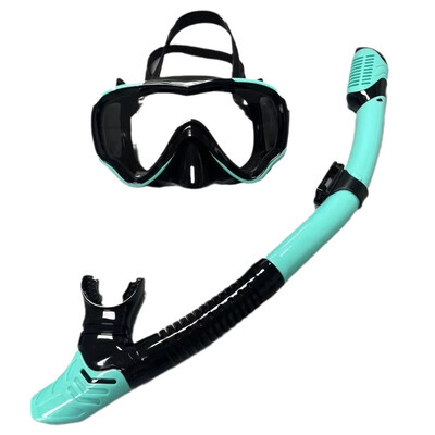QYQ Niršanas maska ar akvalangu Niršanas komplekts Rūdīts stikls Profesionāls panorāmas niršanas aprīkojums Peldēšanas apmācība pieaugušajiem jauniešiem