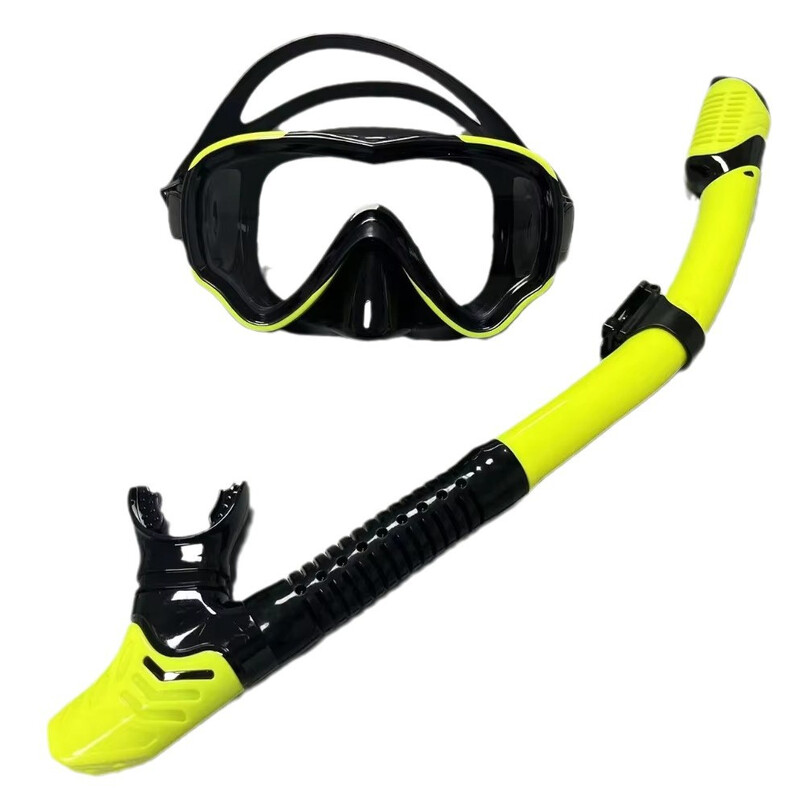 QYQ Niršanas maska ar akvalangu Niršanas komplekts Rūdīts stikls Profesionāls panorāmas niršanas aprīkojums Peldēšanas apmācība pieaugušajiem jauniešiem