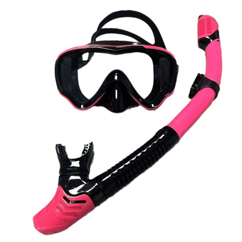 QYQ Niršanas maska ar akvalangu Niršanas komplekts Rūdīts stikls Profesionāls panorāmas niršanas aprīkojums Peldēšanas apmācība pieaugušajiem jauniešiem