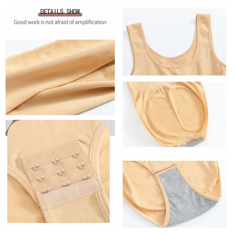 Liekninantis Bodysuit Moteriškas Korsetas Mažinantis kūno formavimą Modeliuojantis apatinis trikotažas Pilvą Kontroliuoja Kelnaitės Liemenės Kelnaitės