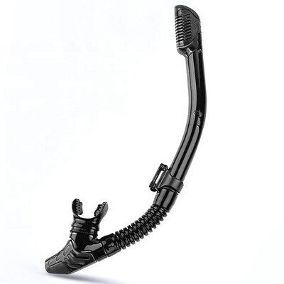 Tub profesional de snorkelling uscat pentru înot Snorkel pentru mască de scufundări Echipament de muștiuc din silicon Tub de scufundări snorkel