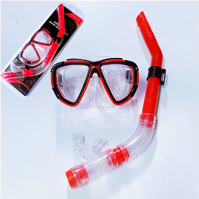 Ūdens spogulis daļēji sausas elpošanas caurules komplekts snorkelēšanai niršanas maska ar akvalangu niršanas maska pret miglas aizsargbrilles pieaugušajiem paredzētais peldēšanas aprīkojums