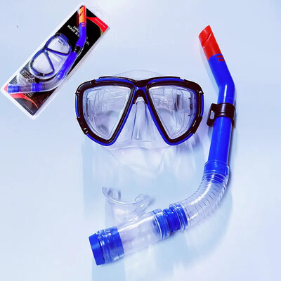 Ūdens spogulis daļēji sausas elpošanas caurules komplekts snorkelēšanai niršanas maska ar akvalangu niršanas maska pret miglas aizsargbrilles pieaugušajiem paredzētais peldēšanas aprīkojums