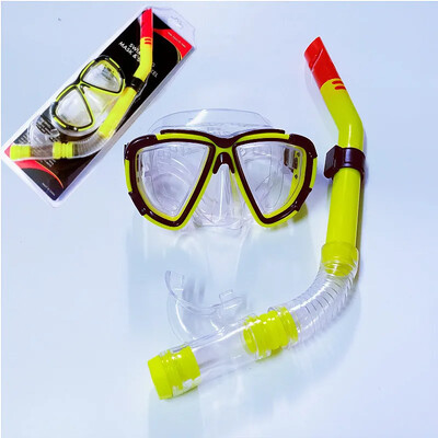 Ūdens spogulis daļēji sausas elpošanas caurules komplekts snorkelēšanai niršanas maska ar akvalangu niršanas maska pret miglas aizsargbrilles pieaugušajiem paredzētais peldēšanas aprīkojums