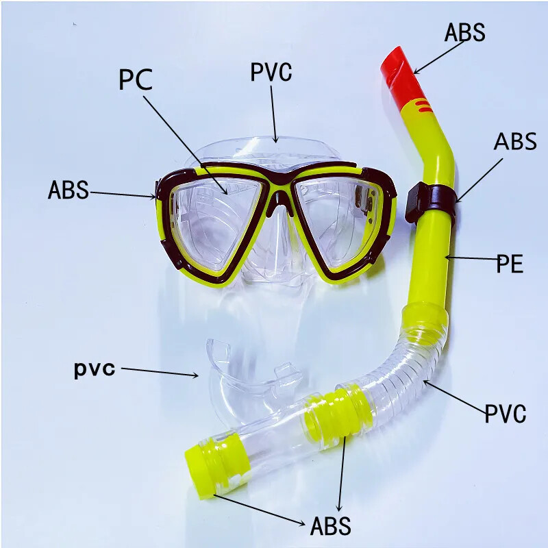 Ūdens spogulis daļēji sausas elpošanas caurules komplekts snorkelēšanai niršanas maska ar akvalangu niršanas maska pret miglas aizsargbrilles pieaugušajiem paredzētais peldēšanas aprīkojums