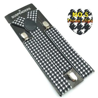 Класически мъжки унисекс презрамки с щипки Еластичен тирант 3,5 см широк смесен тирант за панталон Поставка за панталон Gallus на едро