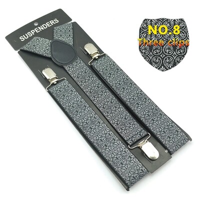 Класически мъжки унисекс презрамки с щипки Еластичен тирант 3,5 см широк смесен тирант за панталон Поставка за панталон Gallus на едро
