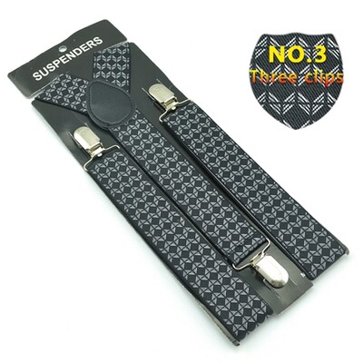 Класически мъжки унисекс презрамки с щипки Еластичен тирант 3,5 см широк смесен тирант за панталон Поставка за панталон Gallus на едро