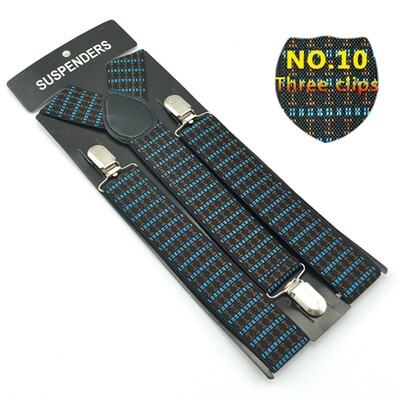 Класически мъжки унисекс презрамки с щипки Еластичен тирант 3,5 см широк смесен тирант за панталон Поставка за панталон Gallus на едро