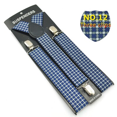 Класически мъжки унисекс презрамки с щипки Еластичен тирант 3,5 см широк смесен тирант за панталон Поставка за панталон Gallus на едро