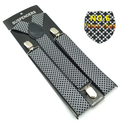 Класически мъжки унисекс презрамки с щипки Еластичен тирант 3,5 см широк смесен тирант за панталон Поставка за панталон Gallus на едро