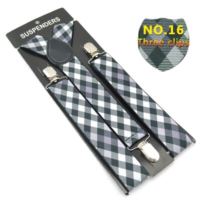 Класически мъжки унисекс презрамки с щипки Еластичен тирант 3,5 см широк смесен тирант за панталон Поставка за панталон Gallus на едро