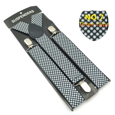 Класически мъжки унисекс презрамки с щипки Еластичен тирант 3,5 см широк смесен тирант за панталон Поставка за панталон Gallus на едро