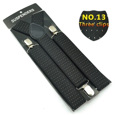 Класически мъжки унисекс презрамки с щипки Еластичен тирант 3,5 см широк смесен тирант за панталон Поставка за панталон Gallus на едро