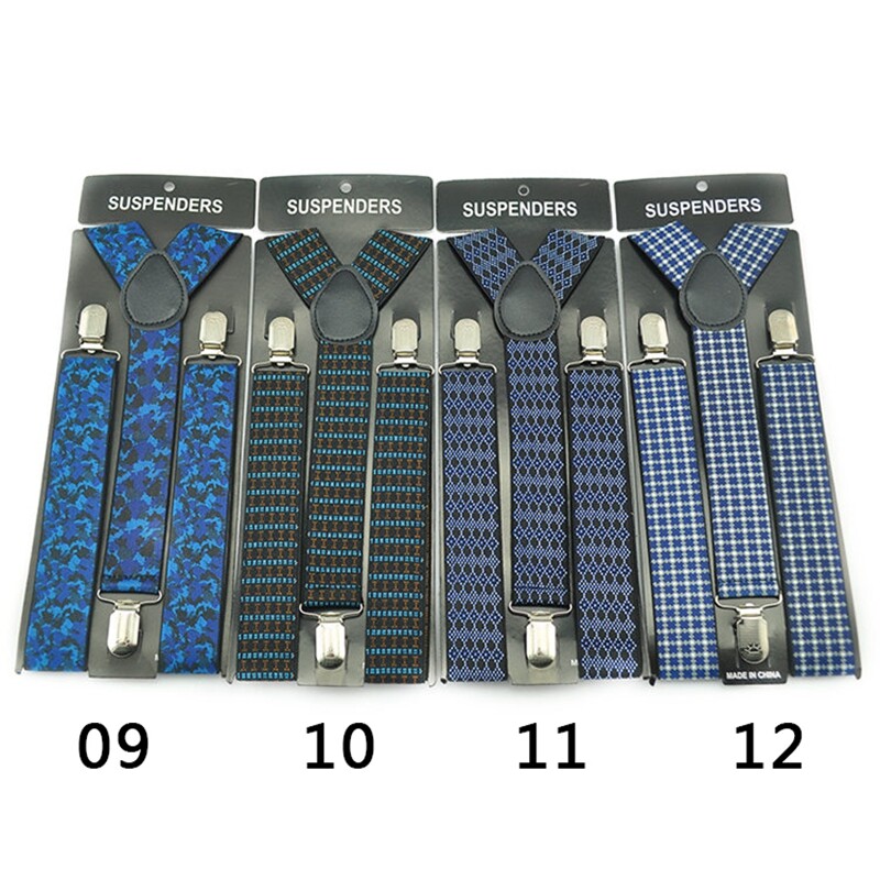 Класически мъжки унисекс презрамки с щипки Еластичен тирант 3,5 см широк смесен тирант за панталон Поставка за панталон Gallus на едро