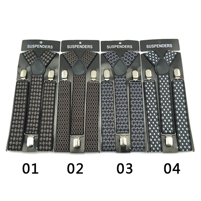 Класически мъжки унисекс презрамки с щипки Еластичен тирант 3,5 см широк смесен тирант за панталон Поставка за панталон Gallus на едро