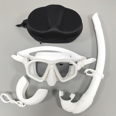 Snorkelēšanas maska Peldēšanas apmācība Videi draudzīga silikagela ventilācijas caurule Niršanas masku komplekts