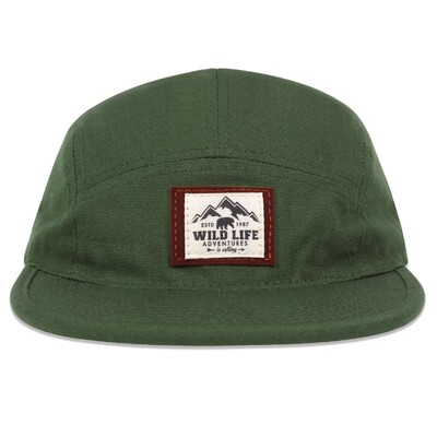 WILD LIFE Cotton 5 paneļu beisbola cepures Snapback cepures Bone Gorras Hombre Originales hiphopa cepures vīriešiem sievietēm regulējamas