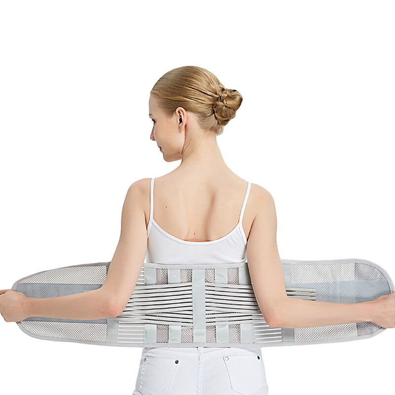 Suport lombar Centura de talie Aparatul medical pentru spate Terapie de sanatate Respirabil Corset de sprijin pentru coloana vertebrala pentru hernia de disc ameliorarea durerii