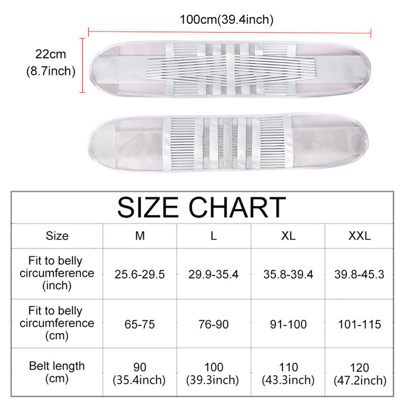 Suport lombar Centura de talie Aparatul medical pentru spate Terapie de sanatate Respirabil Corset de sprijin pentru coloana vertebrala pentru hernia de disc ameliorarea durerii