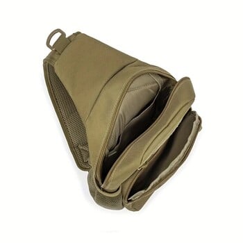 Military Shoulder Bag, Trekking Chest Sling Bag, Nylon Backpack Για Πεζοπορία Υπαίθριο Κάμπινγκ Ψάρεμα