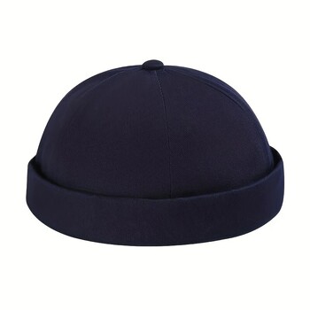 Μόδα Brimless Caps Vintage Dome Καπέλο Fashion Beanies Βαμβακερά ρυθμιζόμενα Unisex Ανδρικά Γυναικεία Καπέλα Hip Hop Ευέλικτο καπέλο από δέρμα πεπόνι