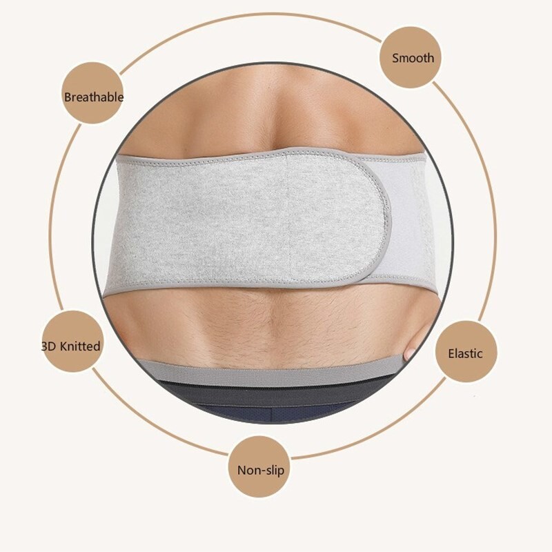 Регулируем колан за поддръжка на талията Мек дишащ колан за лумбална опора Фитнес скоба за долната част на гърба Waist Trainer Мъже Жени Ортопедичен