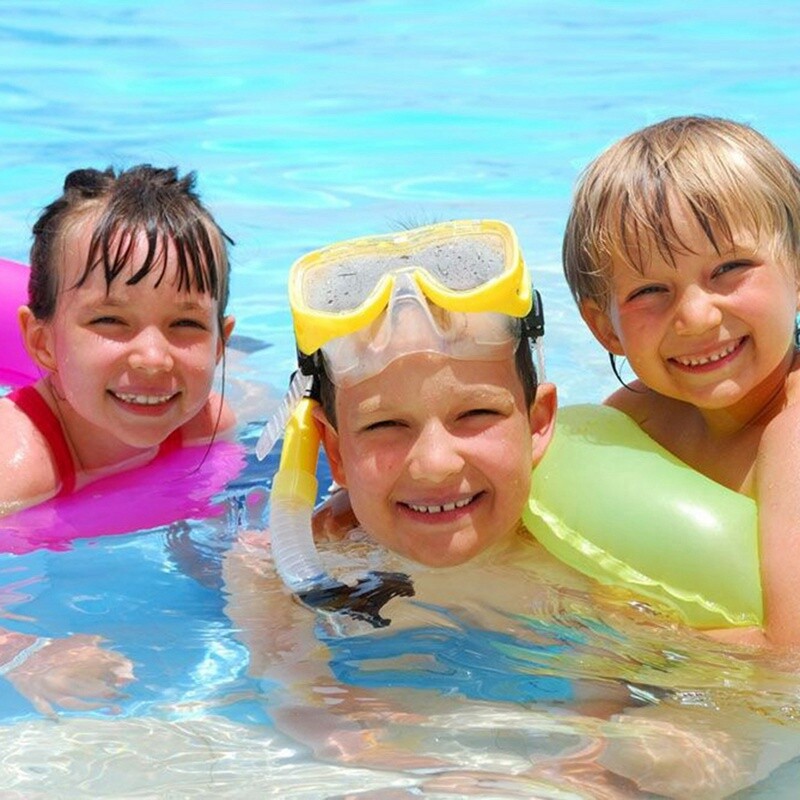 Bērniem elpojošs niršanas aizsargbrilles maskas caurule Triecienizturīga peldēšana pret aizsvīšanas brilles lente snorkelēšanai zemūdens piederumu komplekts