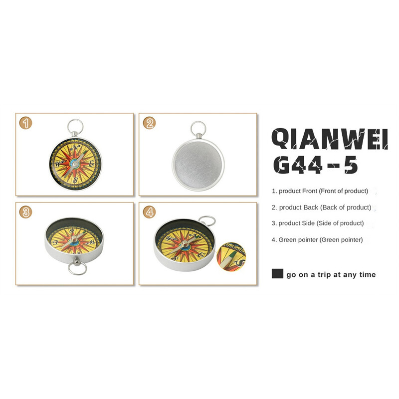 Hot sale okrugli stakleni kabochon nakit steampunk kompas privjesak viseća kopča kompas na otvorenom za muškarce žene