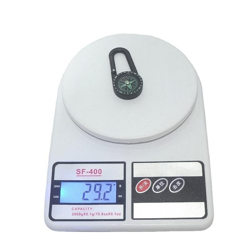 1/Kanpas veekindel karabiiniga väliskompass helendava ja 1-2-3süsteemiga/Turismikompass / sinine kompass Kompassid