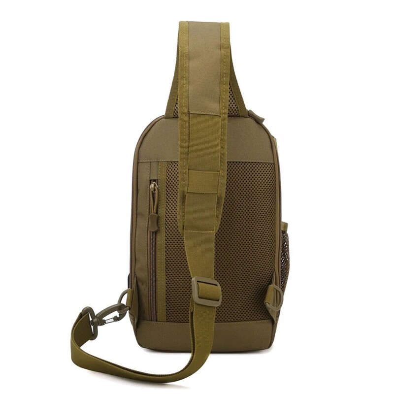 Geantă tactică de umăr Molle Rucsacuri de umăr Rucsac de zi cu sling Rucsac cu port de încărcare USB Piept Pescuit Camping Fanny Pack