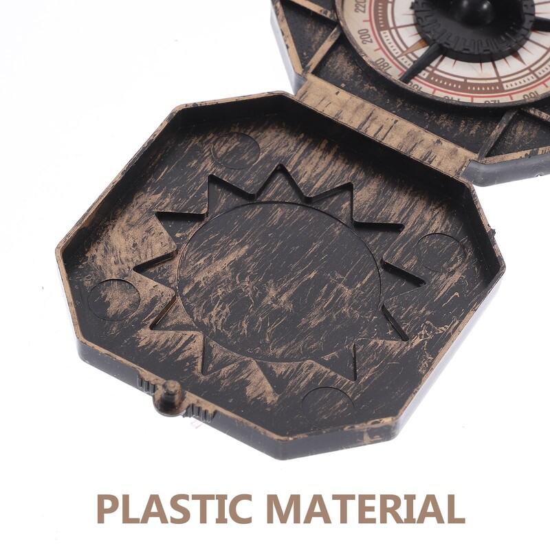 1/4gab Ziemassvētku pirātu kapteiņa kompasa rotaļlieta retro jūras kompass bērniem Helovīna ballītei, kospleja rekvizīti bērniem, dāvanas