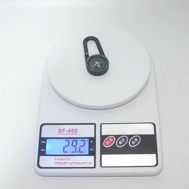 Kopča oko struka Kompas Aluminijska legura Praktičan Izdržljiv mini prijenosni pribor za van Karabiner 30 G Split prsten praktičan